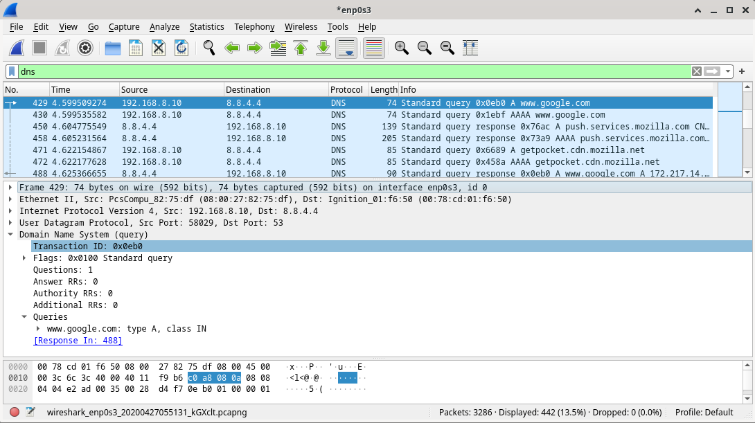 wireshark capture filter to capture only packets you send